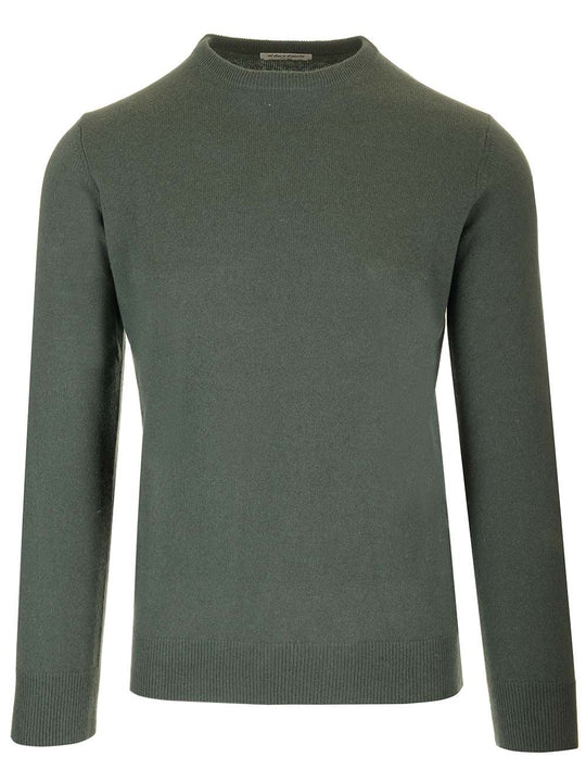 Cashmere Crewneck Sweater Knitwear Green