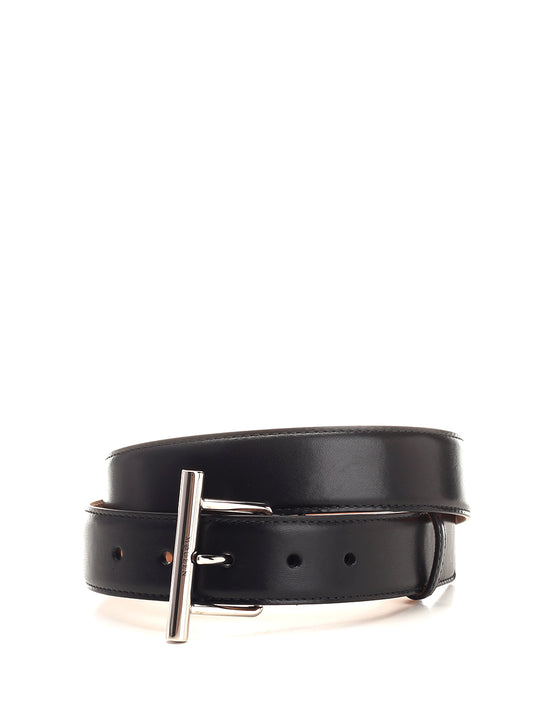 Black Leather Sling Belt Belts Black