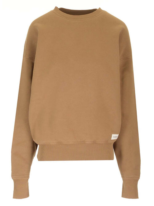 Crewneck Sweatshirt Knitwear Brown