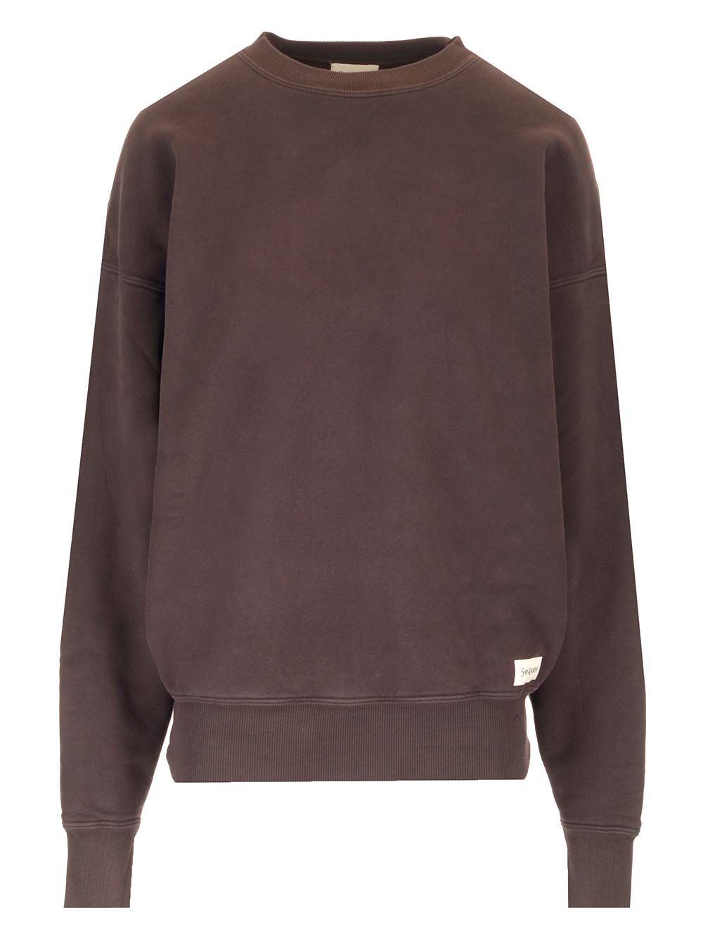 Saint Laurent Crewneck Sweatshirt Knitwear - Brown | ed198e81138eed195126c942765a29c33d8cbe61