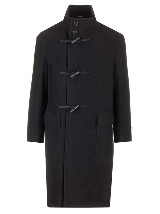 Coat With Toggles Coats Black