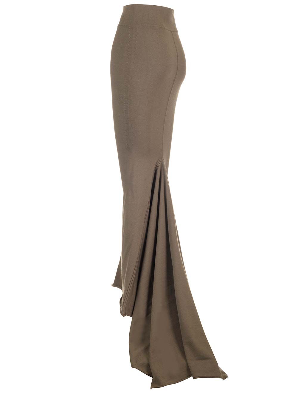 Rick Owens Taupe Knit Midi Skirt Skirts - Brown | 775565d08355722fdd90670b050501dfbf222cbc