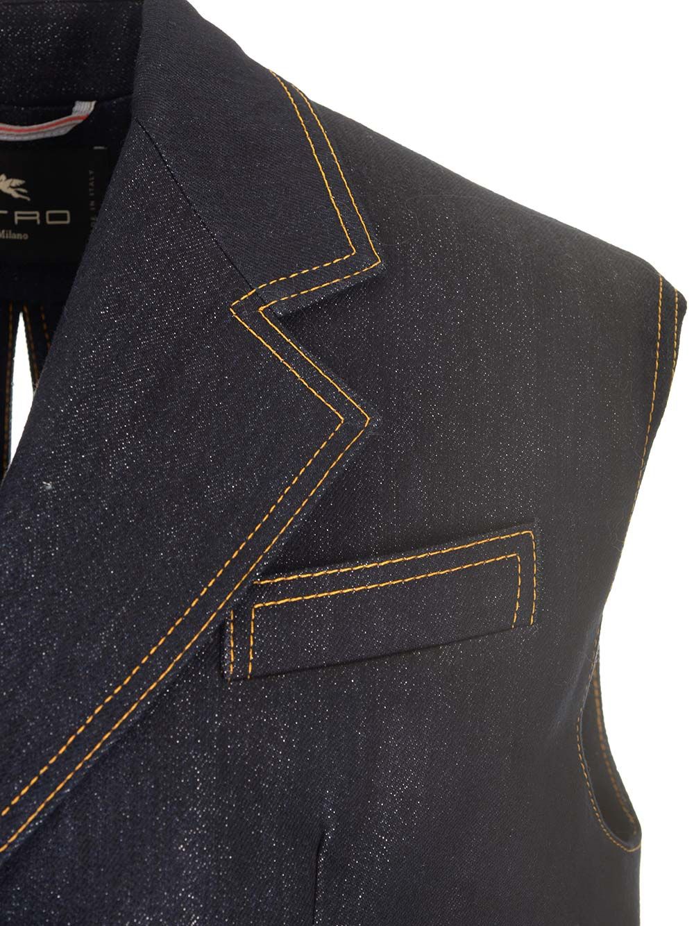 Etro Denim Waistcoat Jackets - Blue | fa0759e6e59c65755731010f0cfd4280cc09651a