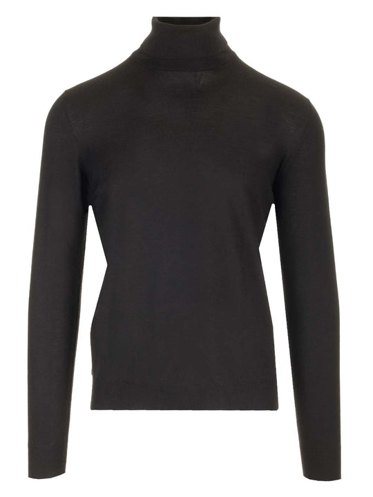 Wool Turtleneck Knitwear Black