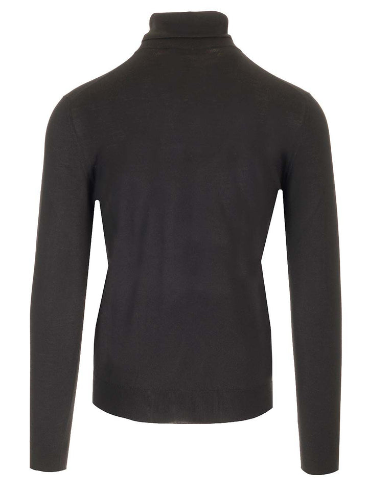 Mauro Ottaviani Wool Turtleneck Knitwear - Black | 97334ffc1f7a4423b1d32d829bfbd90b5b014999