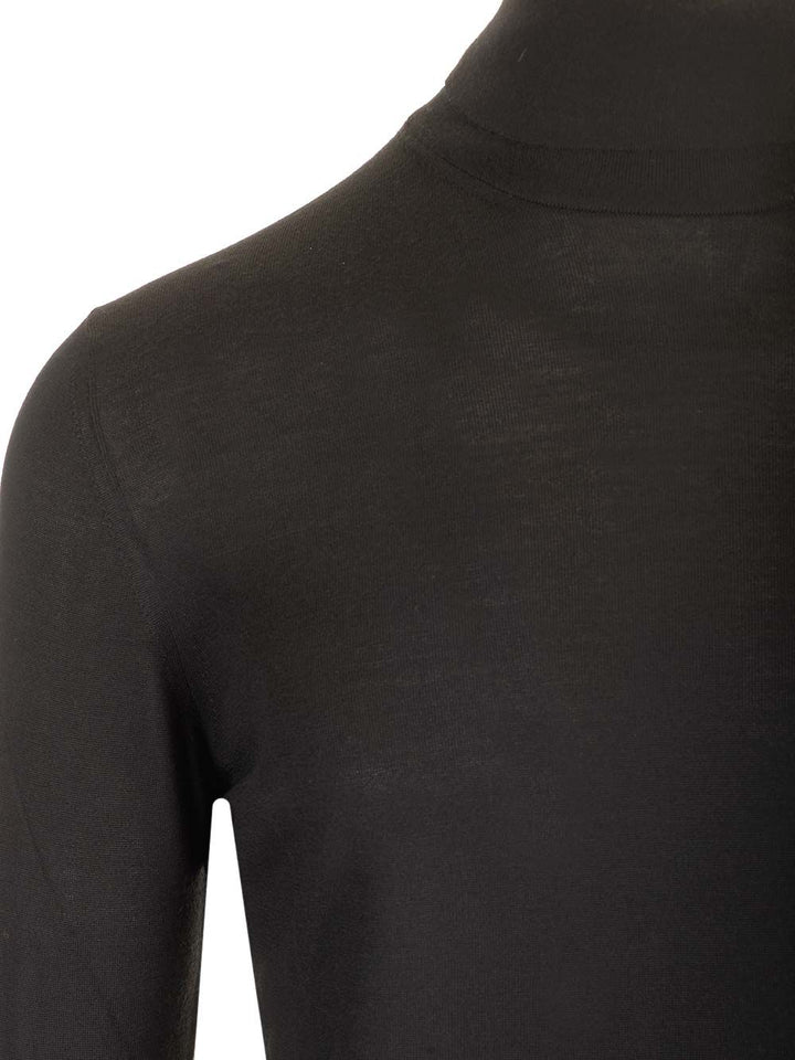 Mauro Ottaviani Wool Turtleneck Knitwear - Black | 6638b0bdfa4557114b63c9e9f3945be022c3c91e