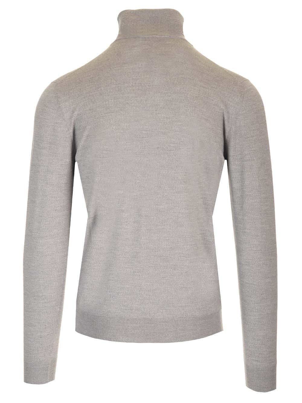 Mauro Ottaviani Wool Turtleneck Knitwear - Grey | cf4e0ab5a771dfa941e86620bcc43388b50c9325
