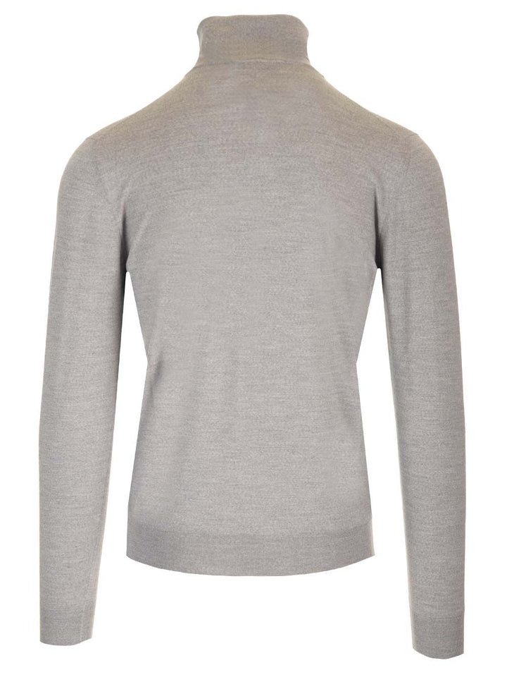 Mauro Ottaviani Wool Turtleneck Knitwear - Grey | cf4e0ab5a771dfa941e86620bcc43388b50c9325