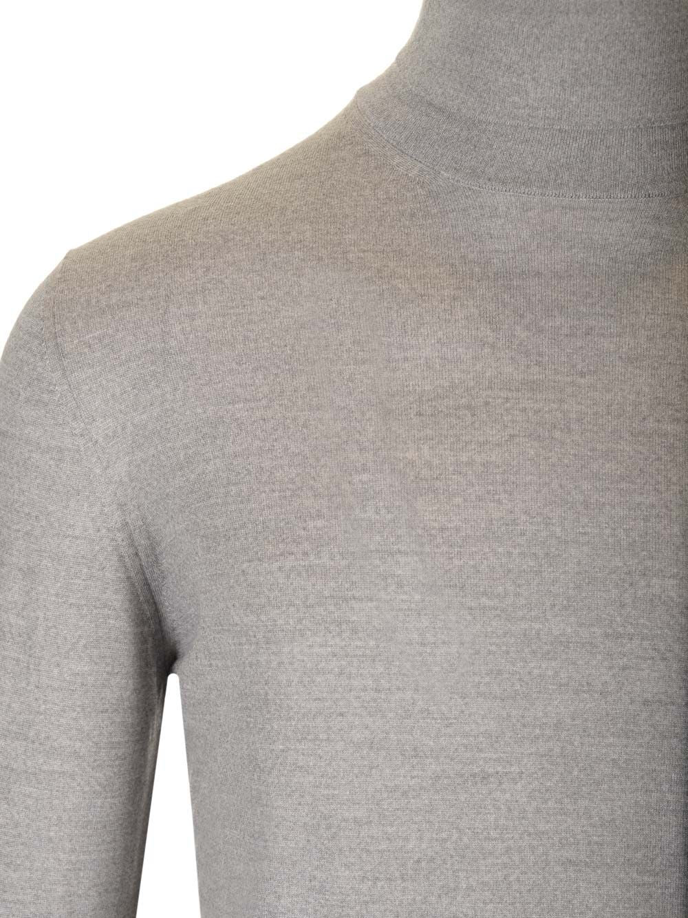 Mauro Ottaviani Wool Turtleneck Knitwear - Grey | 5e00d21bb02beaa54372d16223e4c2b97abf0388