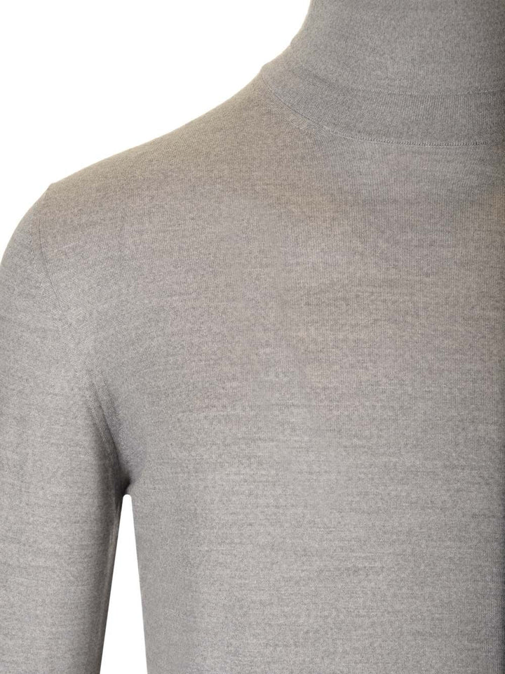 Mauro Ottaviani Wool Turtleneck Knitwear - Grey | 5e00d21bb02beaa54372d16223e4c2b97abf0388