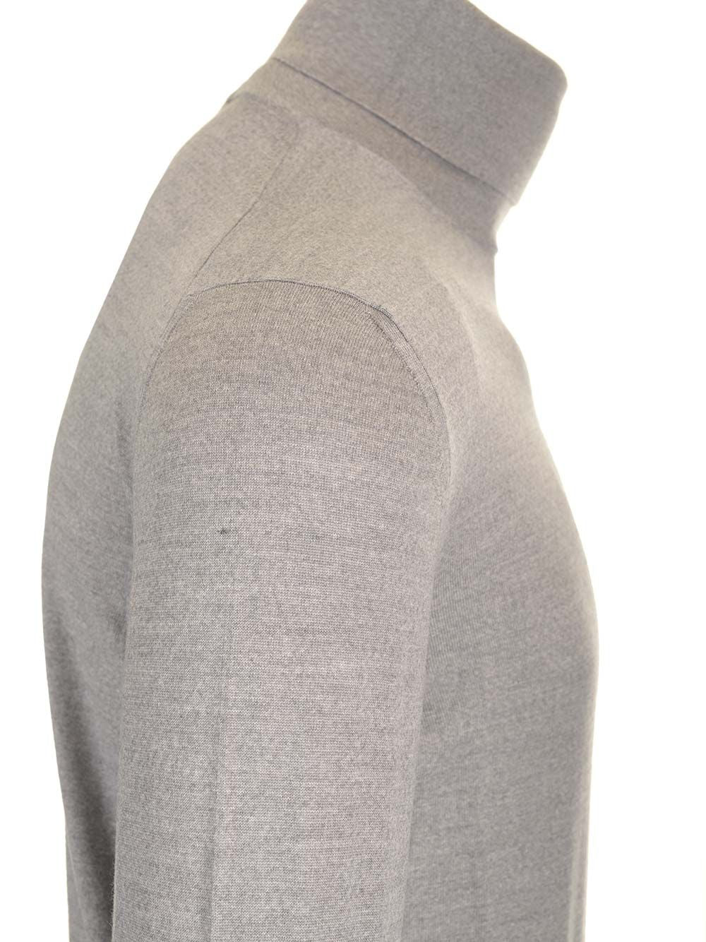 Mauro Ottaviani Wool Turtleneck Knitwear - Grey | 31f5e3f0b6972a3ef49a43f1aede4968274e52d3
