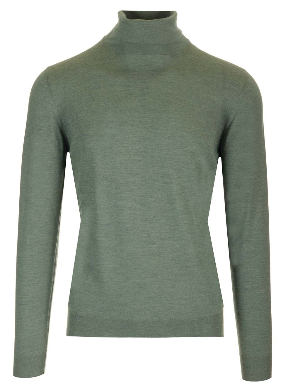 Mauro Ottaviani Wool Turtleneck Knitwear - Green | 3c658d89434b6d3c70dc0a07a14a62eb0ccffd77