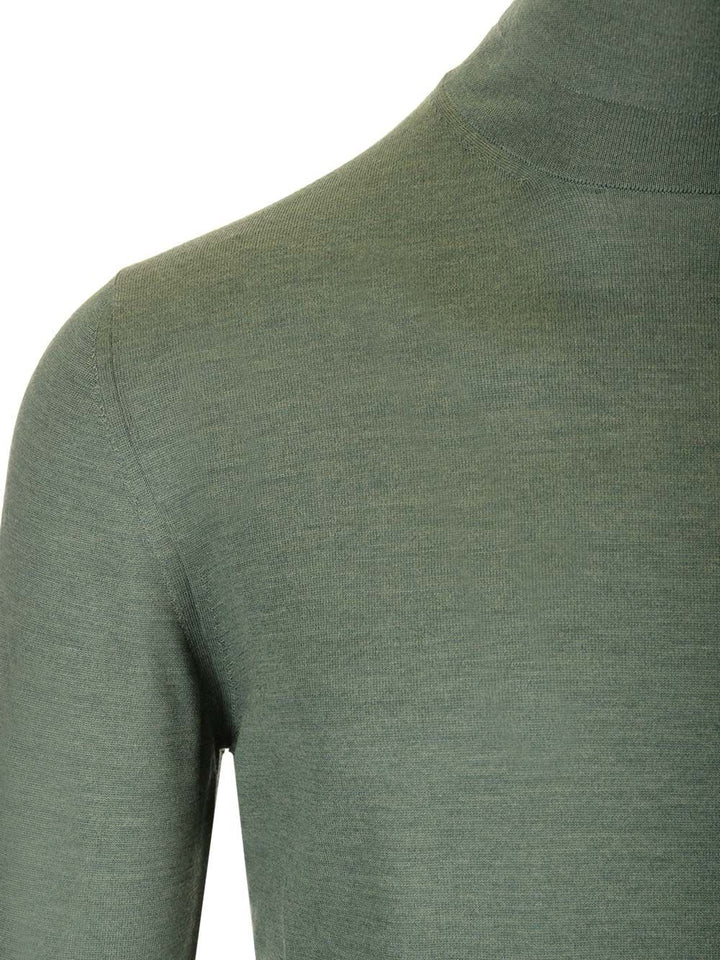 Mauro Ottaviani Wool Turtleneck Knitwear - Green | 300c8d1d01a62037db328fa950249b4fa5692806