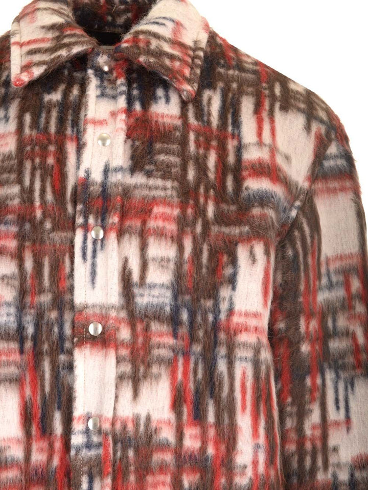 Bottega Veneta Brushed Alpaca Overshirt Jackets - Multicolor | 82f4cea32e05ce9a6d4c0a6a76ef6a7a7074252d