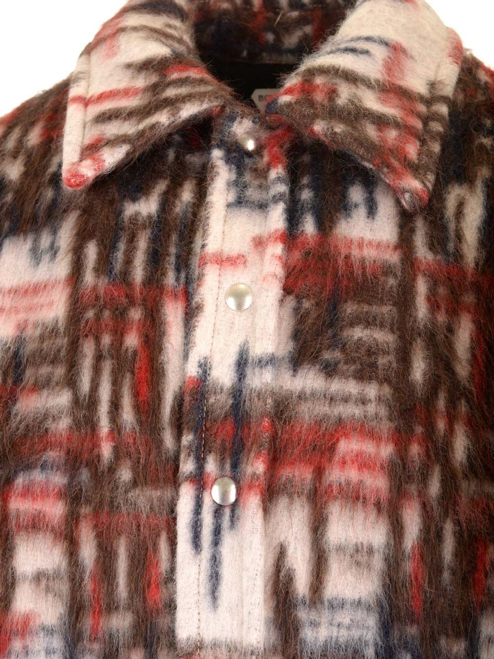 Bottega Veneta Brushed Alpaca Overshirt Jackets - Multicolor | fda575a055c0dad0cea4c0c90ba6cb6ed99d14ce