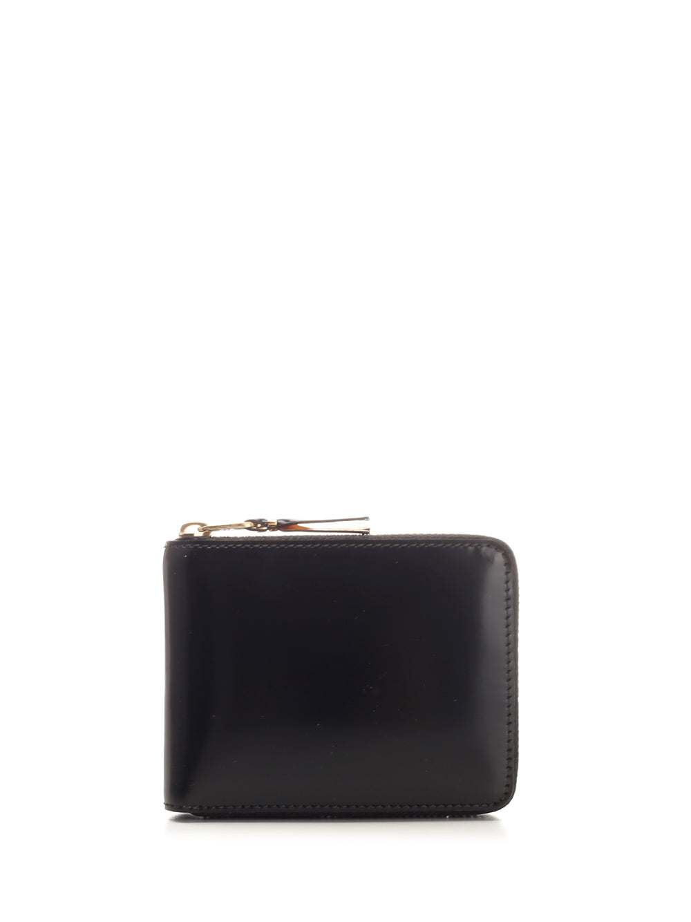 Comme Des Garcons Wallet Black Leather Wallet Wallets - Gold | f35f85f68847e6185193fef0c04860983c596041