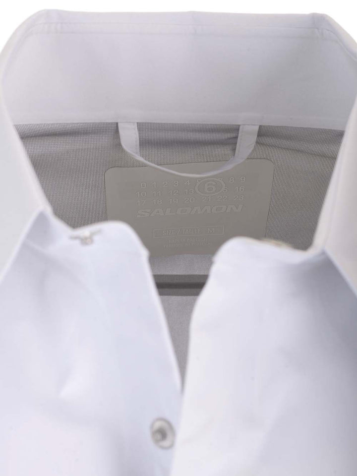 Mm6 Maison Margiela Technical Oversized Shirt Shirts - White | 01f79e607dc27fcaf037ea4fe272a9950f1f124b