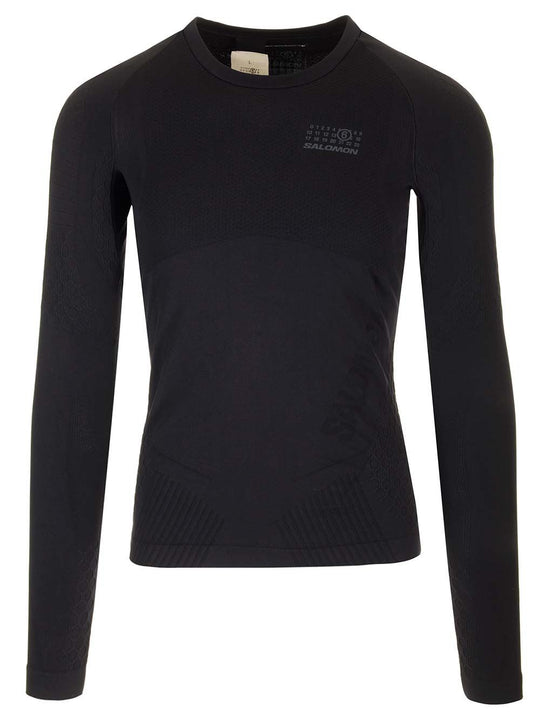 Mm6 X Salomon Gore-Tex Long Sleeve T-Shirt Knitwear Black