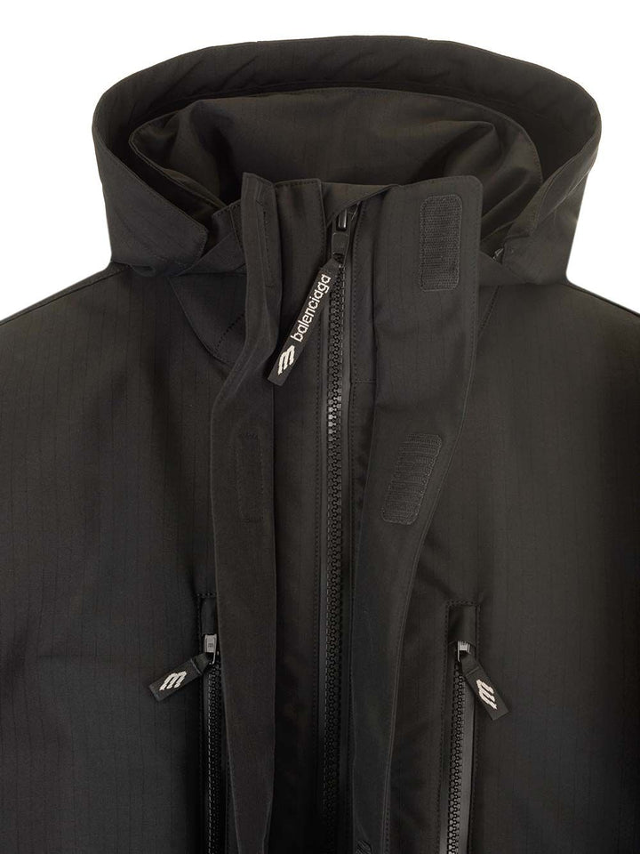 Balenciaga 3b Sports Icon Jackets - Black | 667637ca0ae9f17d898714d5510d581cdd8785b8