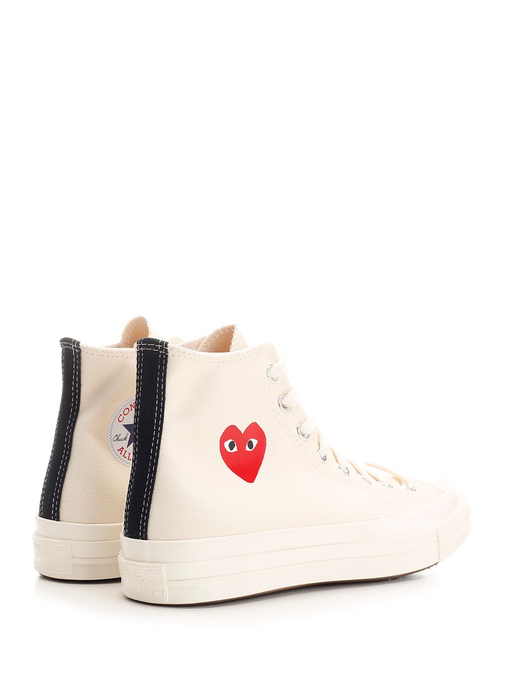 Comme Des Garcons Play Converse "Chuck Taylor All Star Sneakers - White | 0c58475e086bcfaa92b6d19a294afde38a275bcd