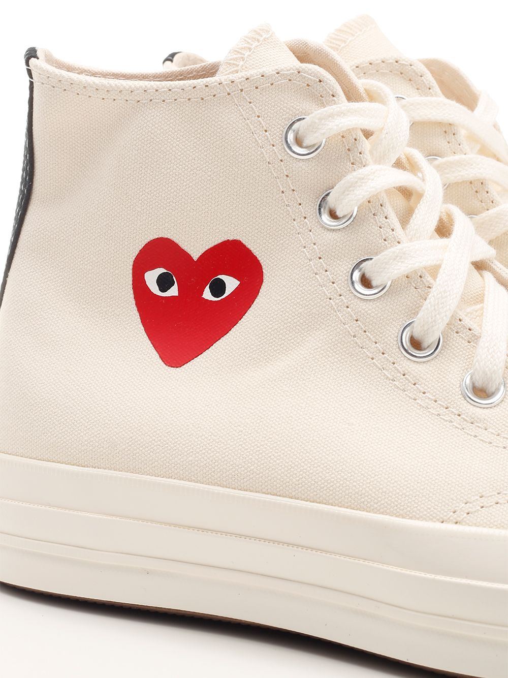 Comme Des Garcons Play Converse "Chuck Taylor All Star Sneakers - White | 856a162582964e3ac1aabae78369563a0c24aaac