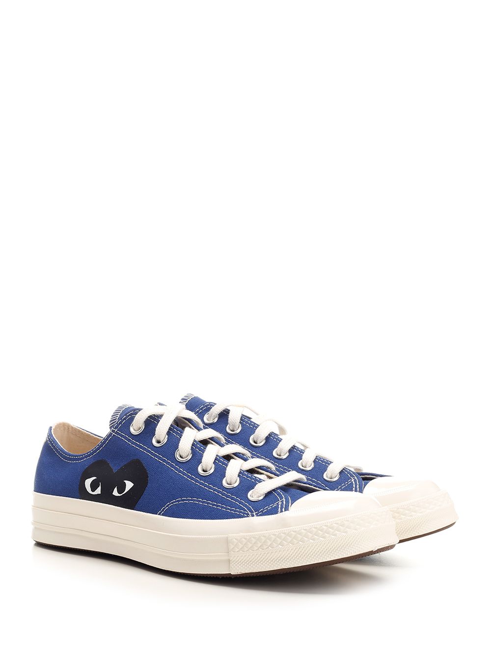 Comme Des Garcons Play Converse Low Top Chuck Taylor Knitwear - Blue | bb06b62d76b91aa3f1cd57a43fc27dff7959ae70