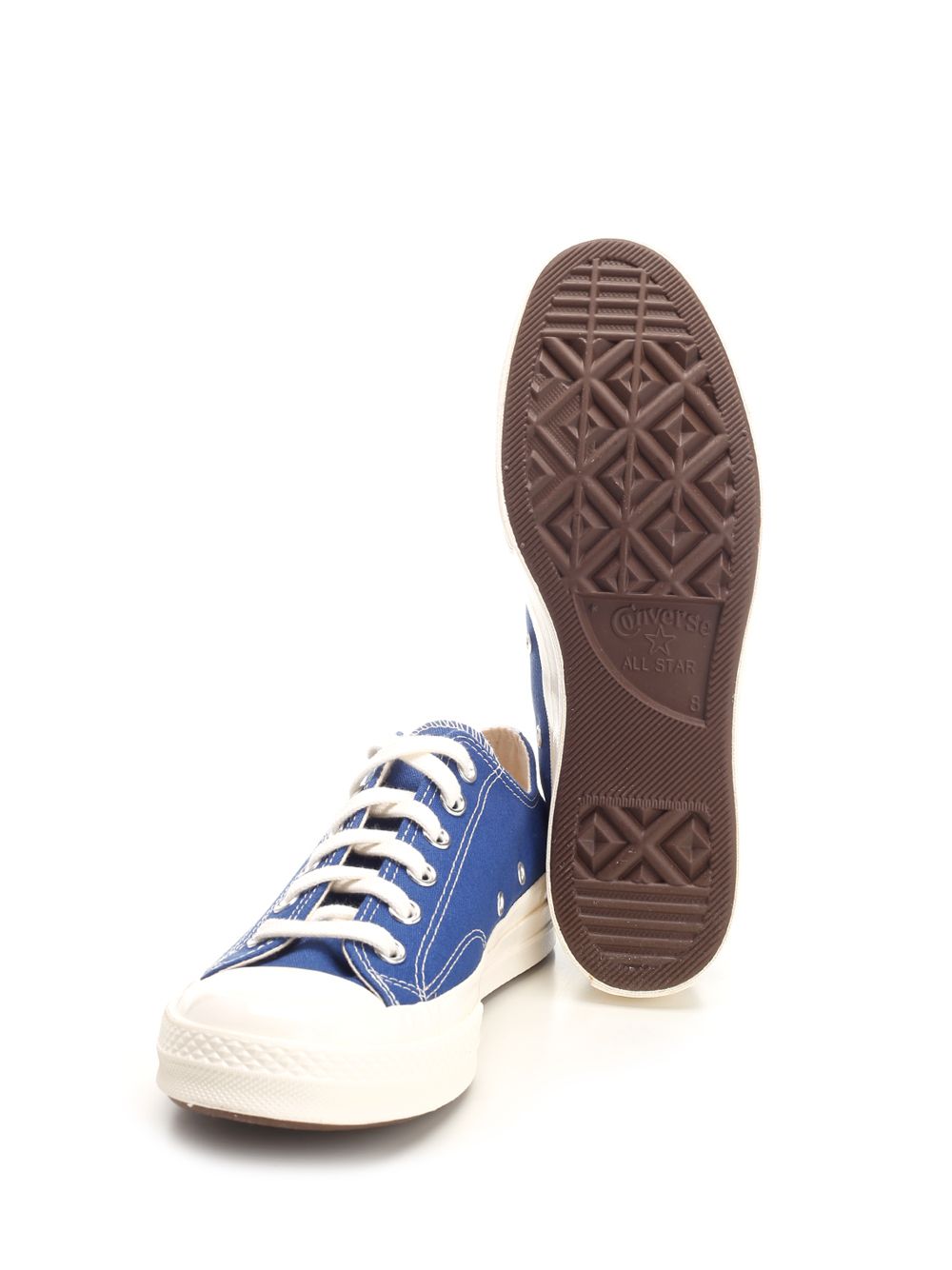Comme Des Garcons Play Converse Low Top Chuck Taylor Knitwear - Blue | 9c18bbe2287ea07a1bef32bca9441c24a27af5cc