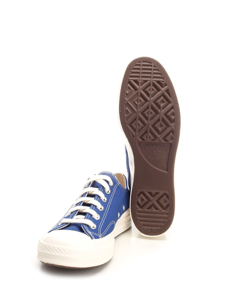 Comme Des Garcons Play Converse Low Top Chuck Taylor Knitwear - Blue | 9c18bbe2287ea07a1bef32bca9441c24a27af5cc