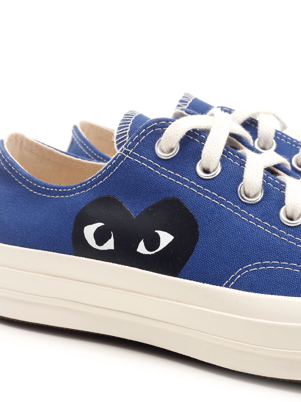 Comme Des Garcons Play Converse Low Top Chuck Taylor Knitwear - Blue | a6e5334a96a915916b98bd2d03a2a0ab2b90ca84