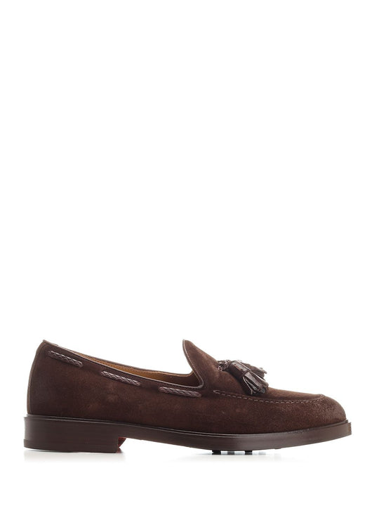 Suede Moccasin Loafers Brown