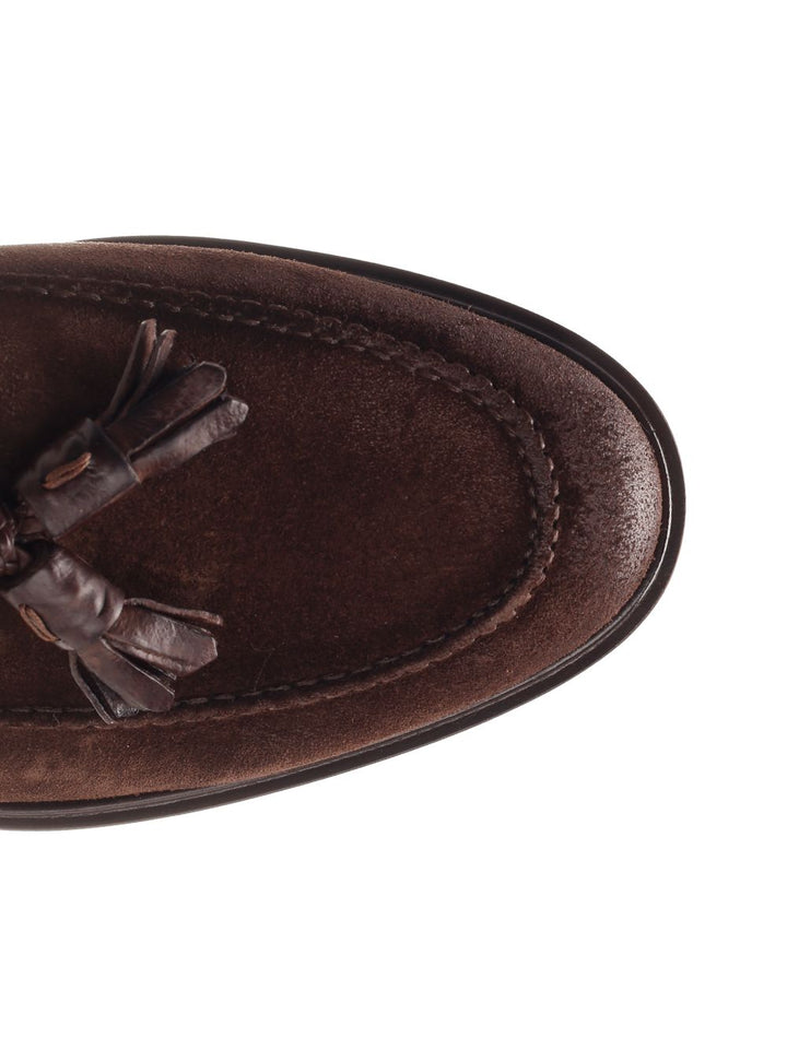 Corvari Suede Moccasin Loafers - Brown | a78bfc0fdd0b520d178f8e87cc63581e01e9d7c6