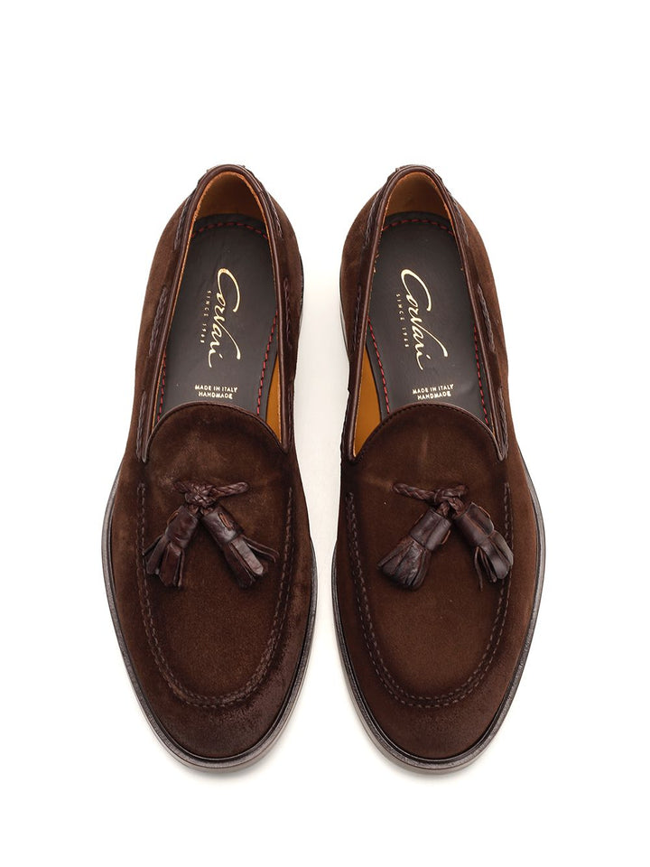 Corvari Suede Moccasin Loafers - Brown | b948710cf772c4d278b3c60c822f8a309d2d0d7e