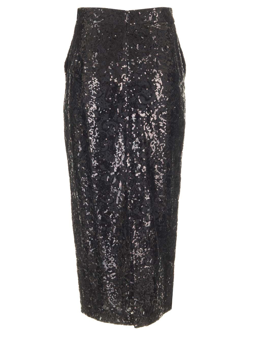 Al Duca D'Aosta Lace Midi Pencil Skirt Skirts - Black | ca2f2042c12c2279177807cef057c2c9ccdcc6c3