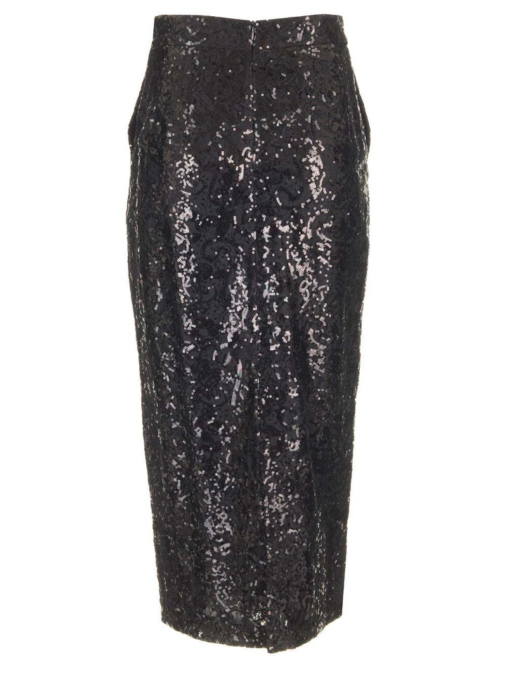 Al Duca D'Aosta Lace Midi Pencil Skirt Skirts - Black | ca2f2042c12c2279177807cef057c2c9ccdcc6c3
