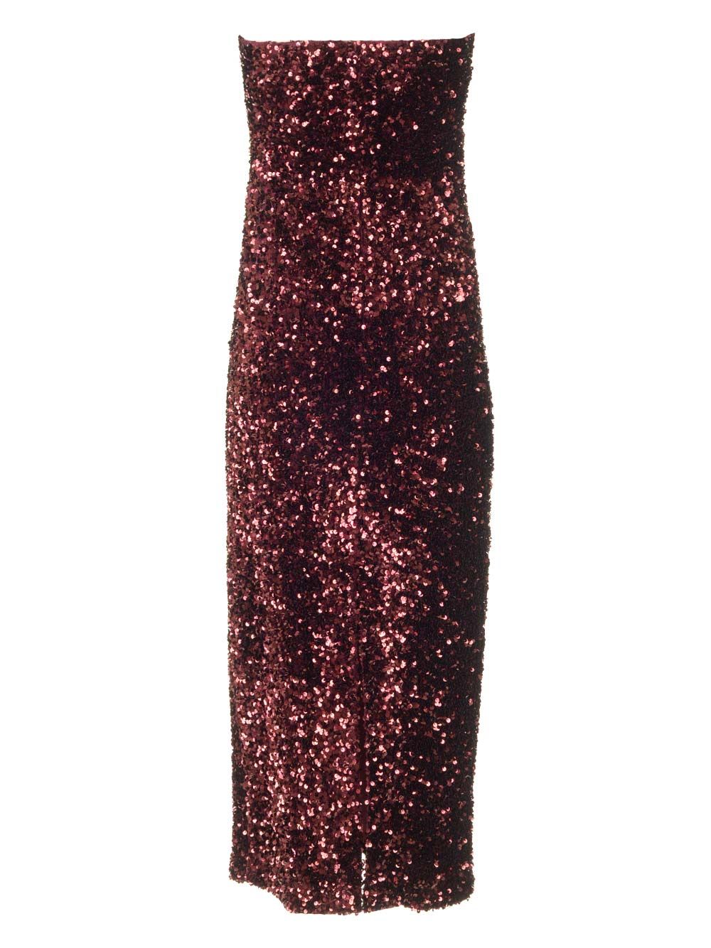 Al Duca D'Aosta Sequins Bustier Dress Dresses - Bordeaux | e97e7d58be85023140d2868cc0a9390cab699567