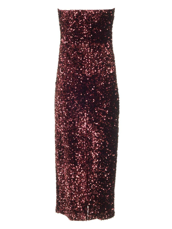 Al Duca D'Aosta Sequins Bustier Dress Dresses - Bordeaux | e97e7d58be85023140d2868cc0a9390cab699567