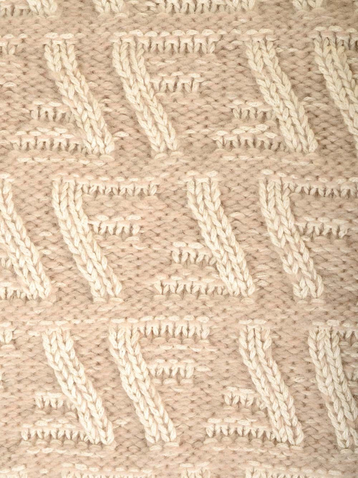 Fendi Wool And Cashmere Turtleneck Knitwear - Beige | 512b52b831f88b61e5996881b1c60d3e70b3e929