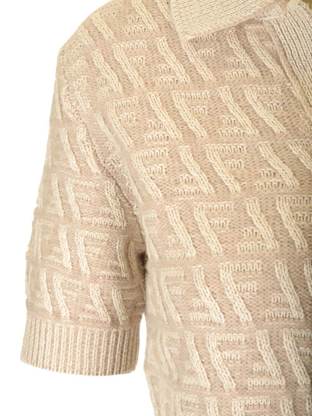 Fendi Short-Sleeved Polo shirt - Beige | 0ffeab983802de56aaa6c3b04de4b2e2e6b4bf0f