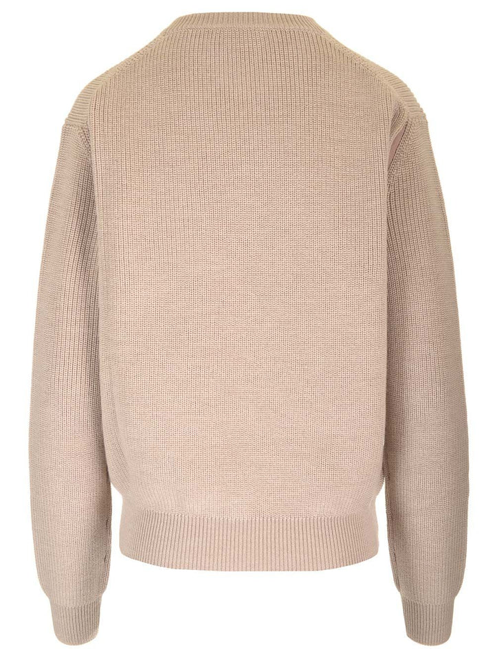 Fendi Crew-Neck Sweater Knitwear - Beige | 21d9c7c48bffd7c2ba46e2121141736f7e3cecf3