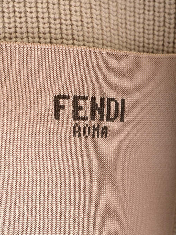 Fendi Crew-Neck Sweater Knitwear - Beige | b913c139b5e2d3231f02bf35c933b4b56b0ce9d5