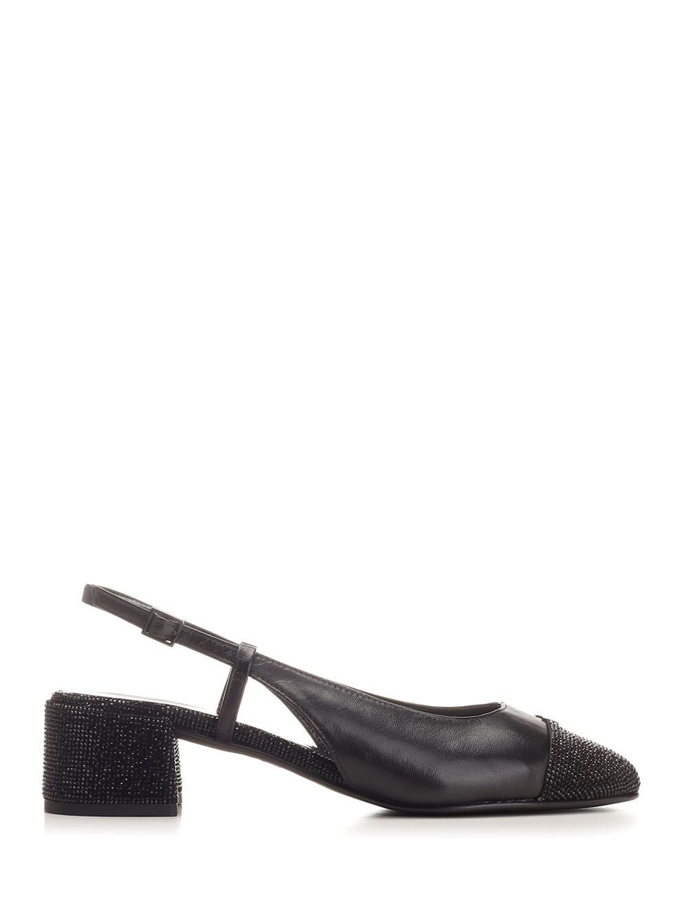 Tory Burch Embellished Slingback Pumps - Black | 5ddd6d65724a897bc313216c1c81f4344326ff22