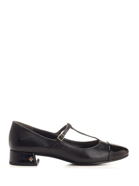 T-Strap Ballet Flats Pumps Black