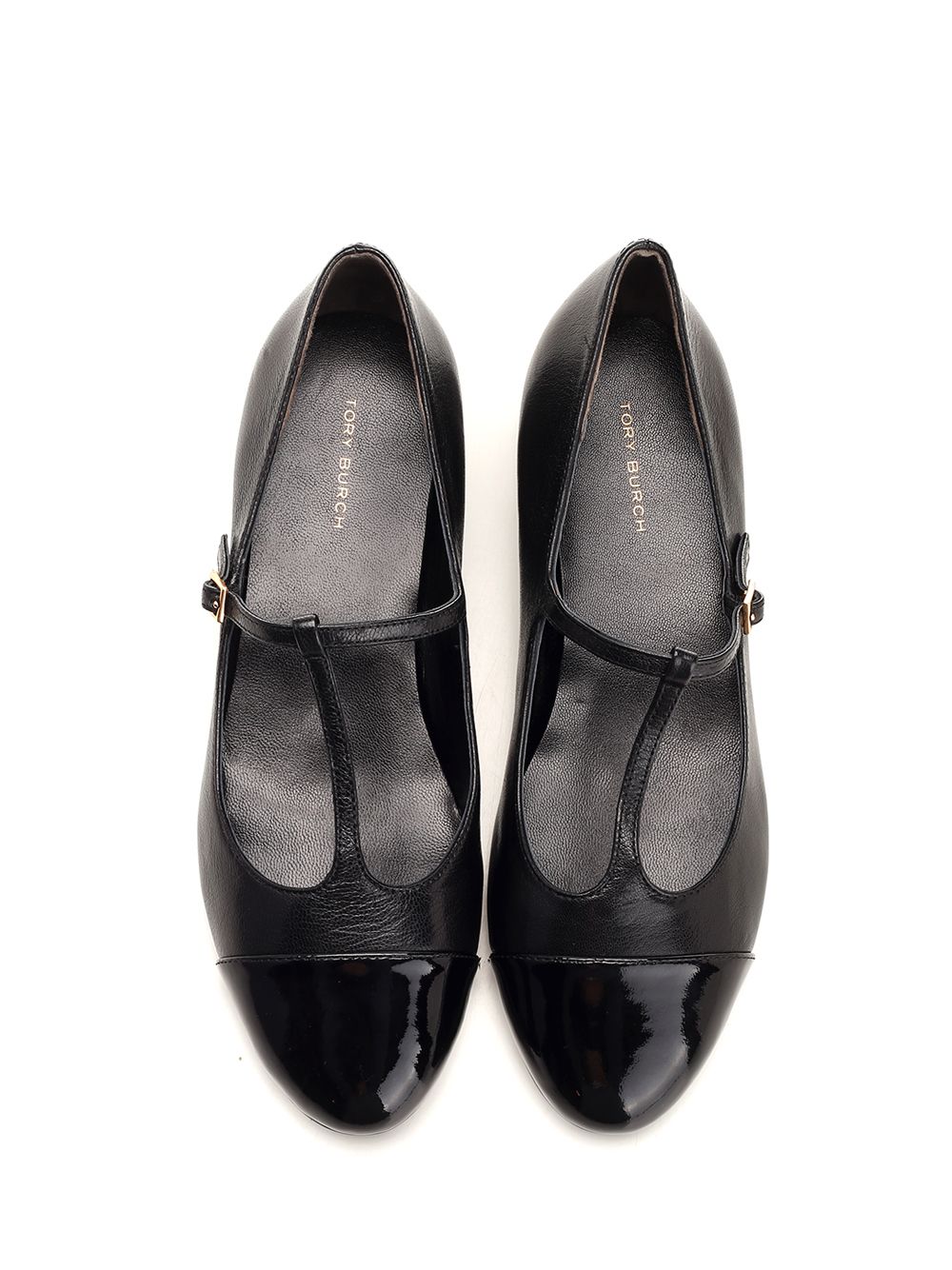 Tory Burch T-Strap Ballet Flats Pumps - Black | 873c4bc2a6b0d9f895af5f71a54128bb82444778