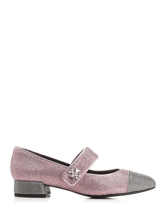 Embellished Mary Jane Pumps Grey
