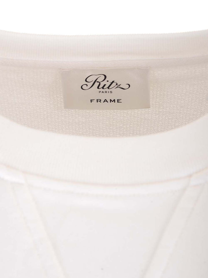 Frame X Ritz Unisex Sweatshirt Sweatshirts - White | 128cef87bba7c24d0f3c067cbf13327c1e36f976