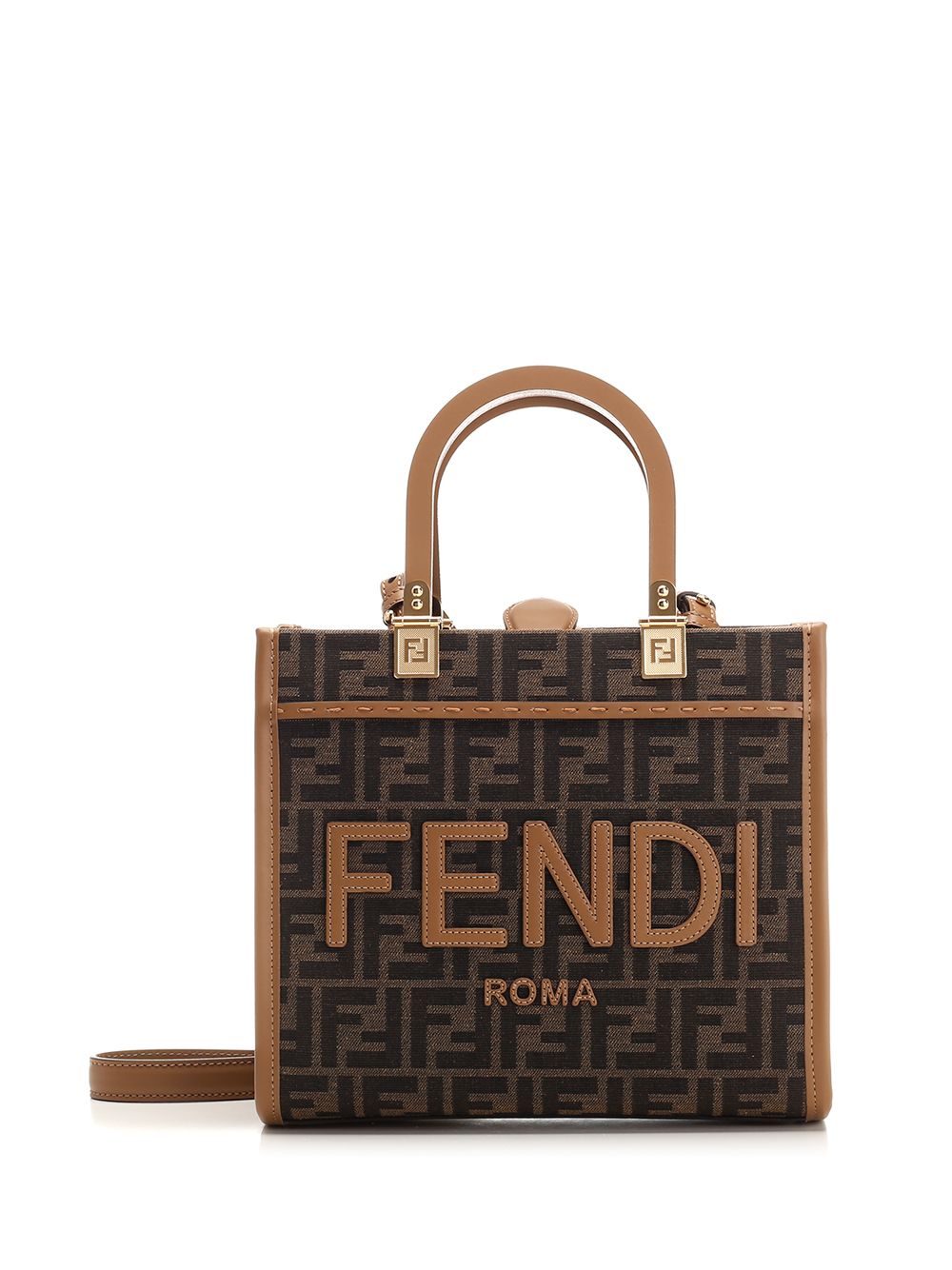 Fendi Sunshine Handbags - Brown | 3682adac978bb357cb26713a181e61838199e518