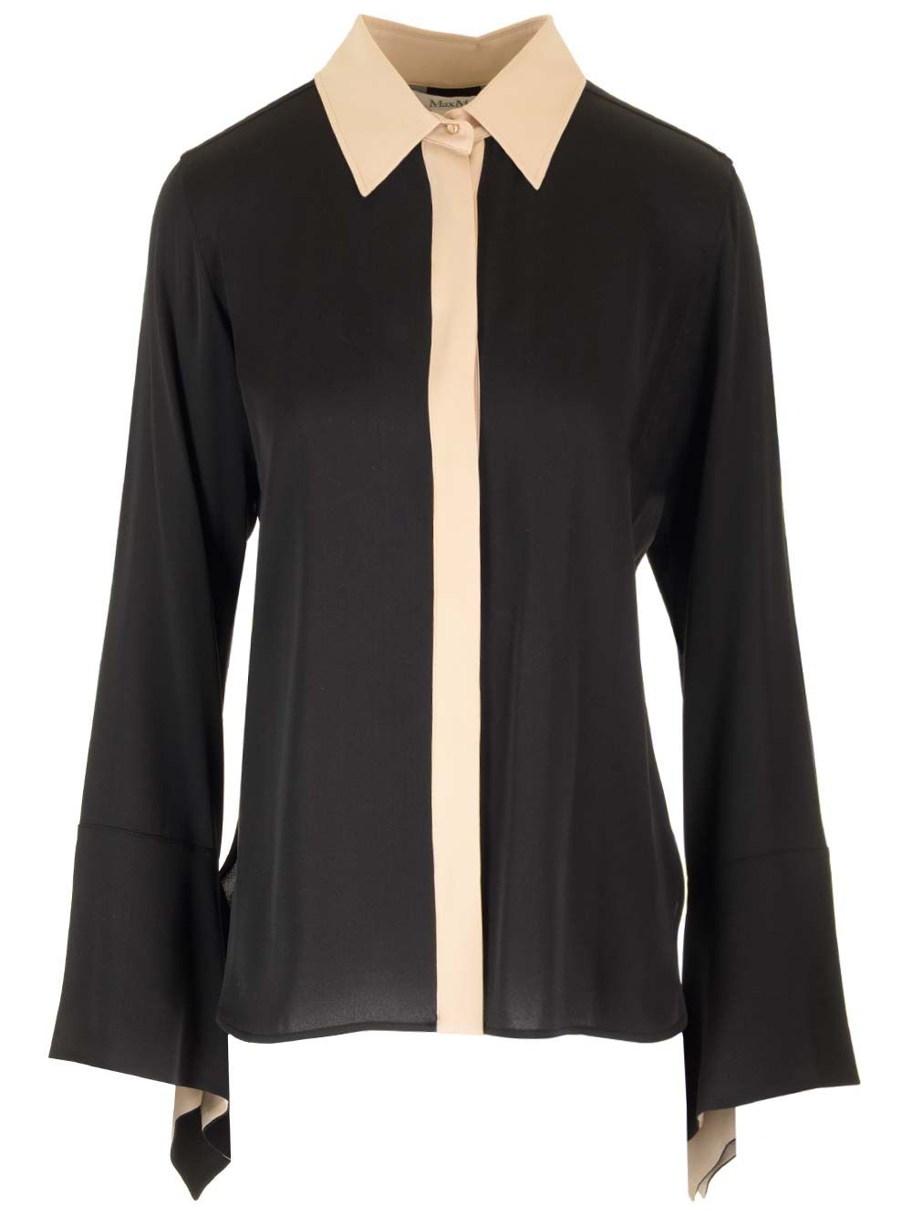 Max Mara Charmeuse Silk Shirt Shirts - Black | ec33296ee649f0e06b9aa31ea67a35846718008c