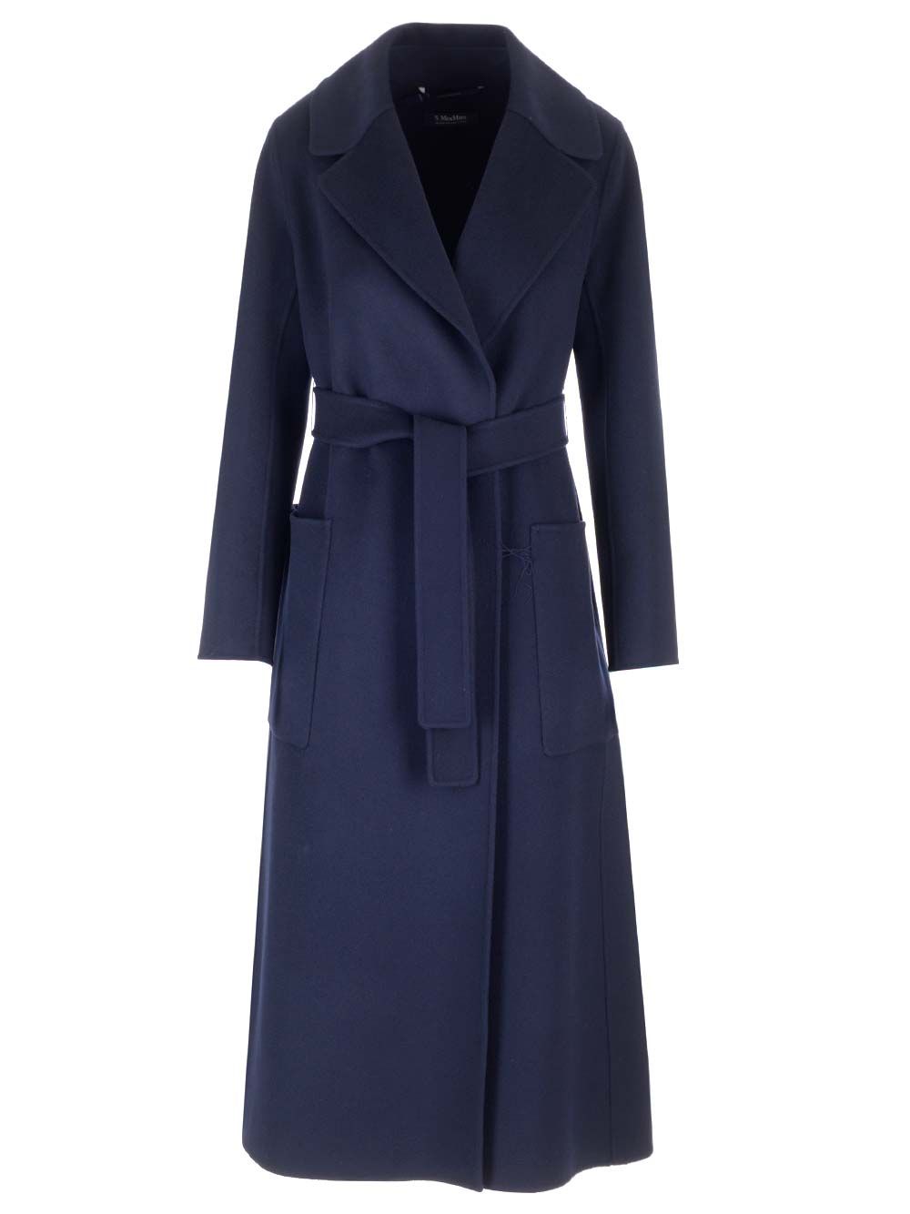'S Max Mara Long Wrap Coat Coats - Blue | af817becb4b7b5b31510fdc5a71ddd78c321d3d5