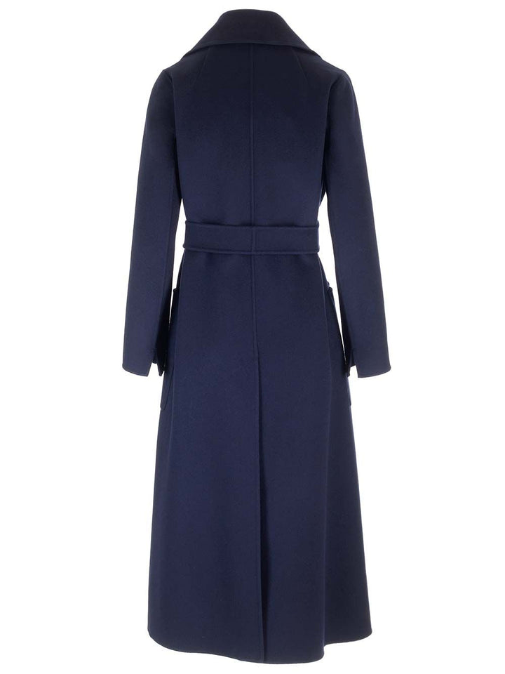 'S Max Mara Long Wrap Coat Coats - Blue | ce9e016530f8287d329015cc7d42add79b72b7ae