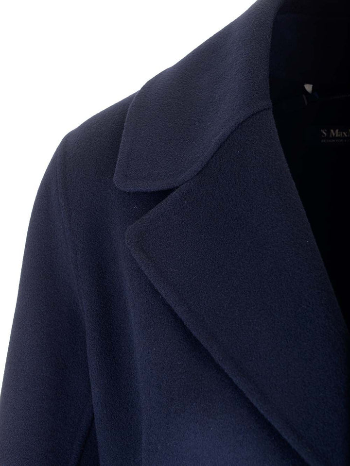 'S Max Mara Long Wrap Coat Coats - Blue | 00871a4cf23d0225022d73b07d30eec08ec1fee1